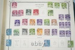 SCANDINAVIE 1870-1970 COLLECTION DE PLUS DE 1300 TIMBRES NEUFS ET USAGÉS DANS UN ALBUM SCOTT