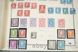 SCANDINAVIE 1870-1970 COLLECTION DE PLUS DE 1300 TIMBRES NEUFS ET USAGÉS DANS UN ALBUM SCOTT