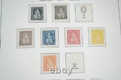 SUISSE 1850-1960 COLLECTION DE 875 TIMBRES NEUFS & USAGÉS DANS UN ALBUM LIGHTHOUSE