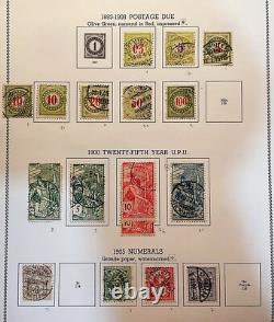 SUISSE Superbe collection de timbres anciens 1958 Album de spécialité Minkus 400+ timbres