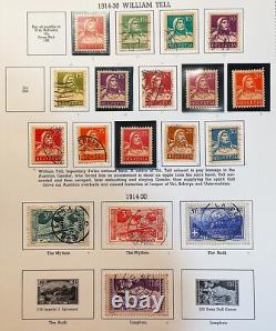 SUISSE Superbe collection de timbres anciens 1958 Album de spécialité Minkus 400+ timbres