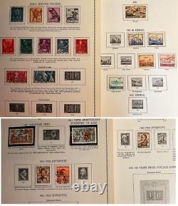 SUISSE Superbe collection de timbres anciens 1958 Album de spécialité Minkus 400+ timbres