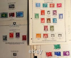 SUISSE Superbe collection de timbres anciens 1958 Album de spécialité Minkus 400+ timbres