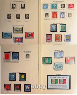 SUISSE Superbe collection de timbres anciens 1958 Album de spécialité Minkus 400+ timbres