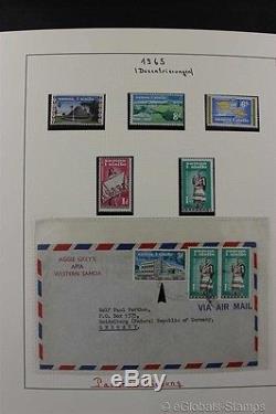 Samoa Mnh Premium Stamp Collection Lindner Album 1962-2014 Grand Topique