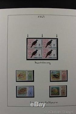 Samoa Mnh Premium Stamp Collection Lindner Album 1962-2014 Grand Topique