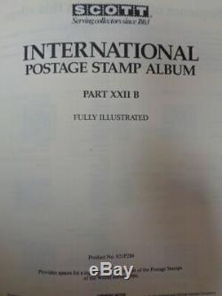 Scott Internationale Partie 22a Et 22b XXII 1986 Pages Collection Album De Timbres Jumbo