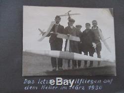 Segelflug Luftfahrt 1928-ca. 1934, Fotoalbum 280 Fotos U. A. Akaflieg Dresde