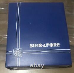 Singapour 1948-1990 Stamps Collection Complète Et Ms Utilisés / Menthe Imprimé Feuilles Album