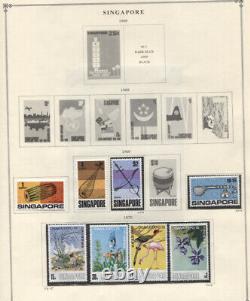 Singapour #96//205 Mnh Cv$390.85 1969-1973 Collection Sur Les Pages D'album