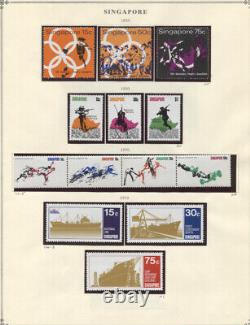 Singapour #96//205 Mnh Cv$390.85 1969-1973 Collection Sur Les Pages D'album