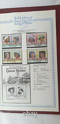 Stamp Album Collection Life And Times Of Queen Mother