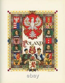 Stamp Album Tittle Pages Collection Arthur Szyk USA Urss Chine Pologne France Royaume-uni