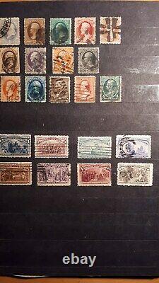 Stamp Collection Album Us En Stockboock Propre De 1850 À 1954 High Cv$