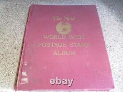 Stamp Collection Mondiale Stamp Album Circa 1958 Stamps Collectibles Vintage