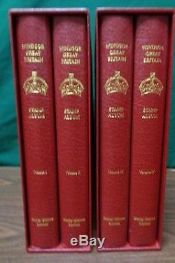 Stanley Gibbons Windsor 4 Vol Grande-bretagne Royaume-uni Collection D'albums Philatéliques 1840-1995