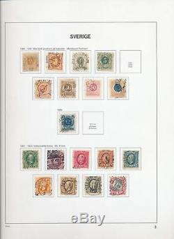 Suède 1858/1989 Collection D’albums M & U Davo (appx 1500) Alb524