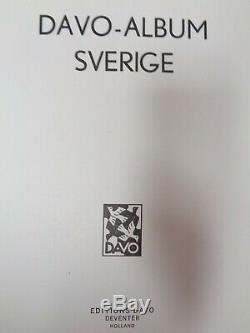 Suède Davo Luxe Album Sans Tampon / Standard, 3 Volts, Collection D'albums 1855-2000