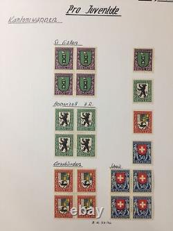 Suisse Bonne Charité 1913/1963 MNH MH Album Collection Environ 500 GM3229 2,4kg