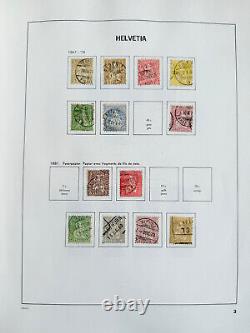 Suisse, Bureaux et Collection ONU 1854-1992 en 2 grands albums DAVO