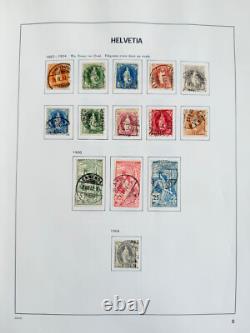 Suisse, Bureaux et Collection ONU 1854-1992 en 2 grands albums DAVO