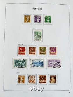 Suisse, Bureaux et Collection ONU 1854-1992 en 2 grands albums DAVO