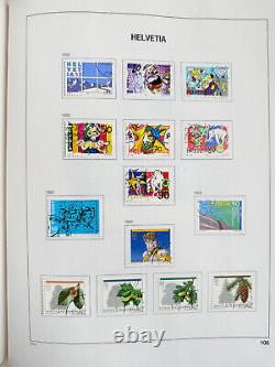 Suisse, Bureaux et Collection ONU 1854-1992 en 2 grands albums DAVO