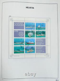 Suisse, Bureaux et Collection ONU 1854-1992 en 2 grands albums DAVO