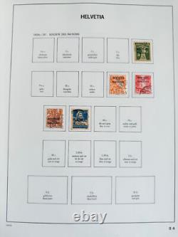 Suisse, Bureaux et Collection ONU 1854-1992 en 2 grands albums DAVO