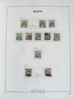 Suisse, Bureaux et Collection ONU 1854-1992 en 2 grands albums DAVO