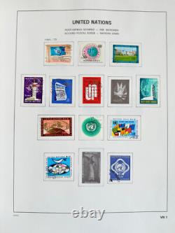Suisse, Bureaux et Collection ONU 1854-1992 en 2 grands albums DAVO