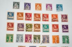 Suisse : collection de plus de 1 250 timbres usagés conservés dans un album