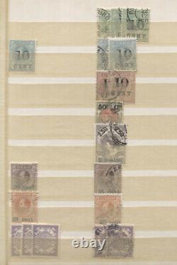 Surinam 1873-1980 Accumulation Dans 2 Albums De Stock Mostly Mint Utilises