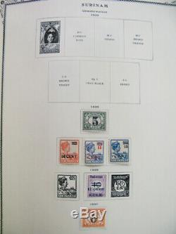 Surinam Collection De Timbres Début Loaded Scott Album