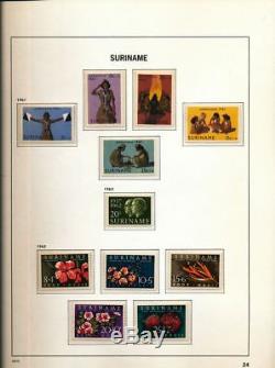 Suriname 1873/1975 Collection Daving Hingeless Album Neuf (200) Alb527