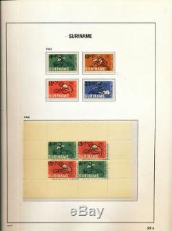 Suriname 1873/1975 Collection Daving Hingeless Album Neuf (200) Alb527