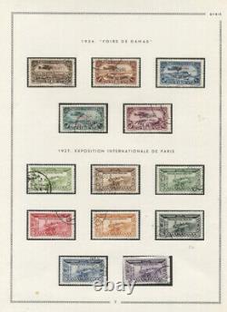 Syrie Air Post 1920-45 Collection De Poste Aérien Utilisée Sur Les Pages Du Moc Album Pratiquement Com
