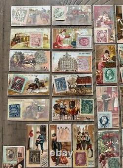 TRÉSOR RARE 1889 N85 W Duke Sons & Co Cartes de Timbres Postaux Ensemble Complet de 50