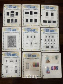 Tampons Israéliens Vintage Album Minkus Étiquettes Années 1950 Belle Collection MNH Lot Livre