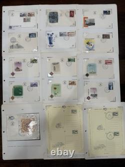 Tampons Israéliens Vintage Album Minkus Étiquettes Années 1950 Belle Collection MNH Lot Livre