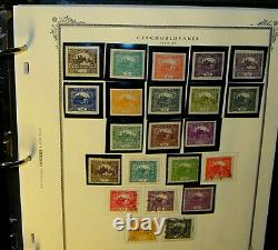 Tchécoslovaquie Spectacular Large Stamp Collection Scott Specialty Albums Hitler