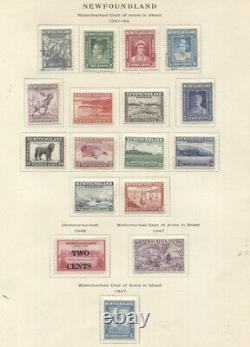 Terre-neuve 1857-1940 Collecte Sur Les Pages Album Mint Mieux Utilisée Comprend Nos