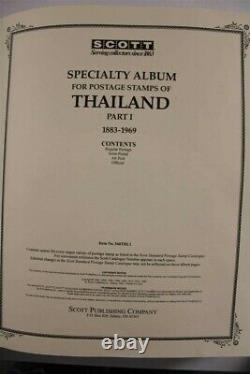 Thaïlande Inutilisé 1883-2008 3x Scott Album Premium Investment Stamp Collection