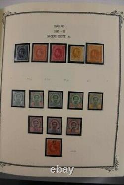 Thaïlande Inutilisé 1883-2008 3x Scott Album Premium Investment Stamp Collection