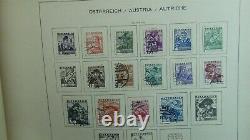 Timbre Autriche Collection En Album Schaubek '61 Avec N°800 Ou Plus