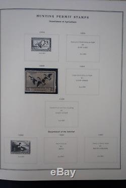 Timbre Des États-unis - Recettes Précoces Et Verso De La Collection De Livres Dans L'album Scott