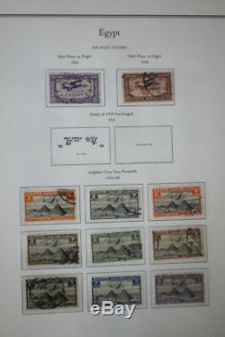 Timbres D'egypte Early Mint / Collection Utilisée Entre 1800 Et 1940 Dans Des Albums