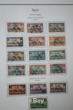 Timbres D'egypte Early Mint / Collection Utilisée Entre 1800 Et 1940 Dans Des Albums