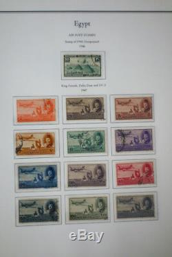 Timbres D'egypte Early Mint / Collection Utilisée Entre 1800 Et 1940 Dans Des Albums