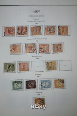 Timbres D'egypte Early Mint / Collection Utilisée Entre 1800 Et 1940 Dans Des Albums